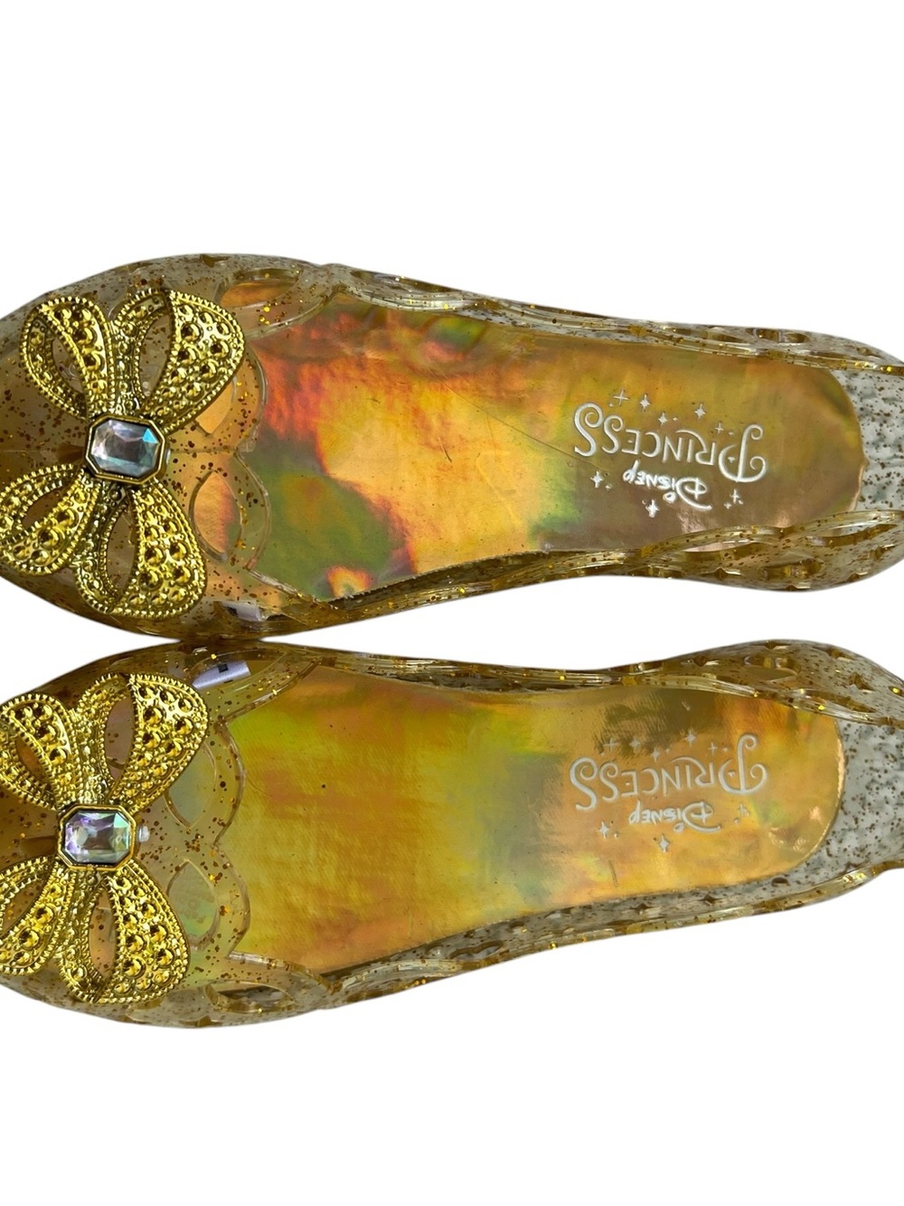 Disney Gold Princess Dress & shoes- Costume - Picture 8 of 8